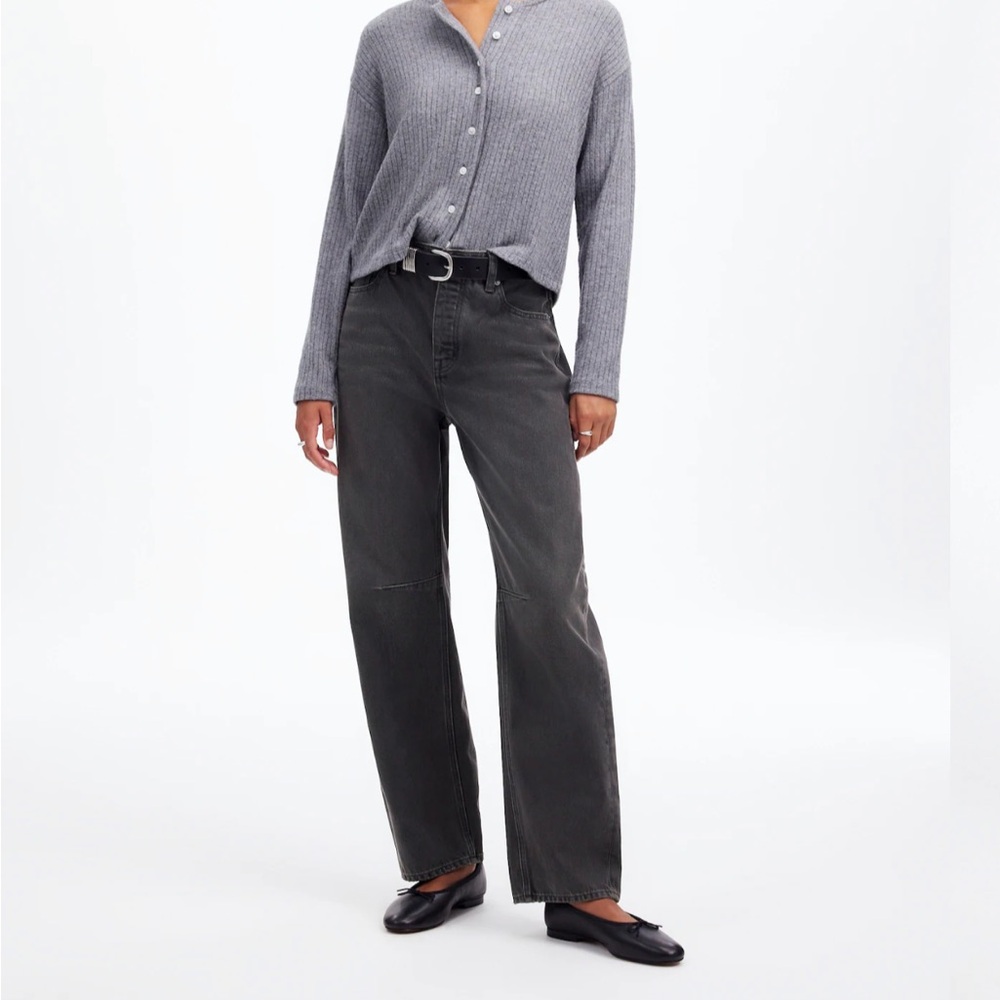 Madewell The Darted Barrel-Leg Jean